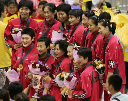 女排大獎賽香港站奪冠