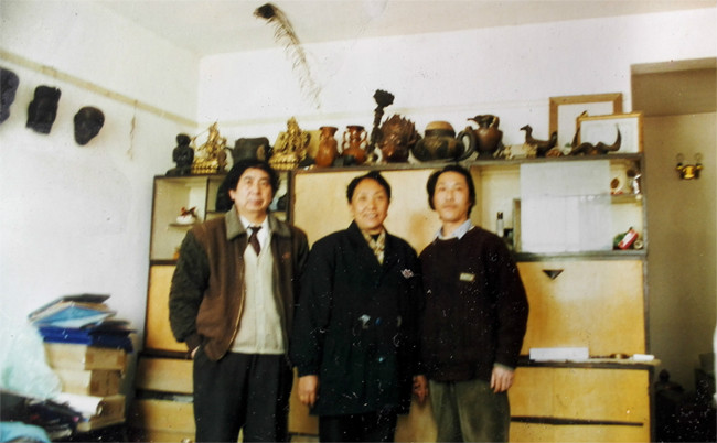 1997年葉星生與才旦桌瑪和尹大德合影