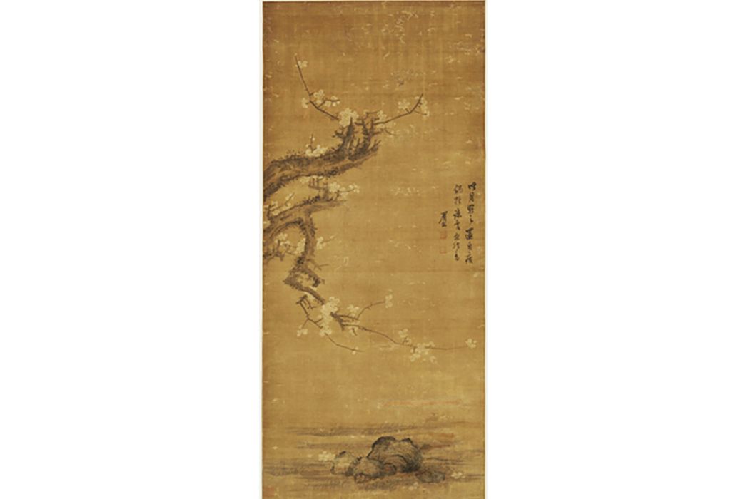 梅花圖(明代陳繼儒創作的絹本設色畫) 梅花圖(明代陳繼儒創作的絹本設色畫)