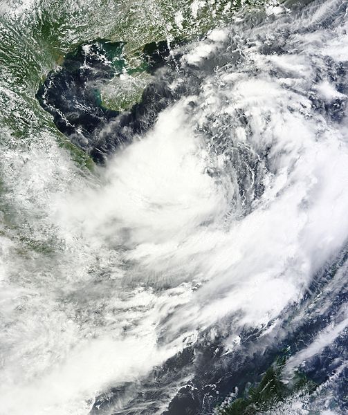 2013年第9號熱帶風暴“飛燕”衛星雲圖