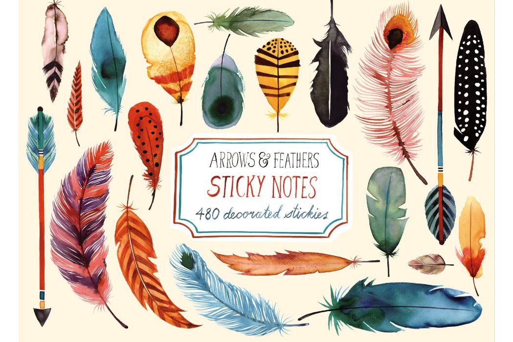 Arrows & Feathers Sticky Notes Arrows & Feathers Sticky Notes