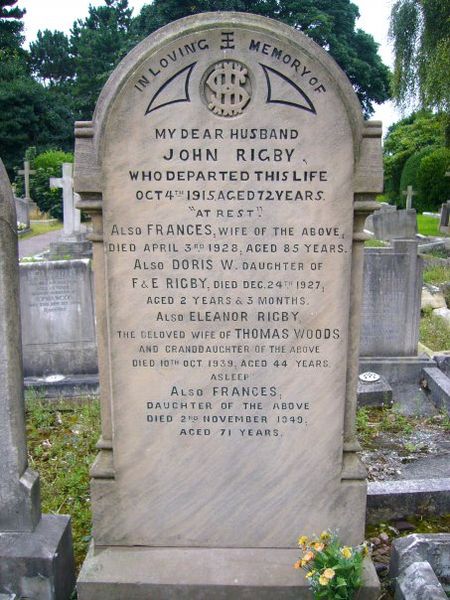 現實中Eleanor Rigby的墓碑