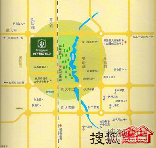 中建國際花園交通位置圖