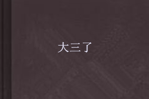大三了 大三了