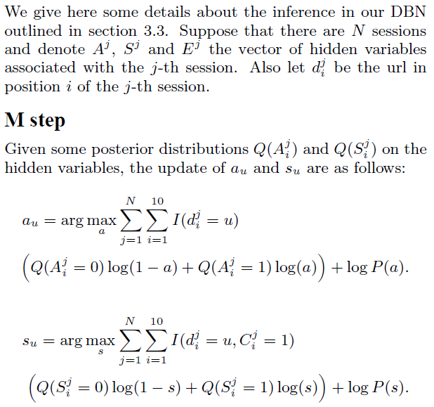 DBN參數估計 M step