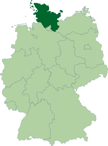 什勒斯維希－霍爾斯坦位置圖