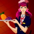 時尚女侍者