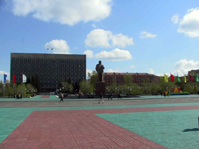 後貝加爾邊疆區首府赤塔市列寧廣場