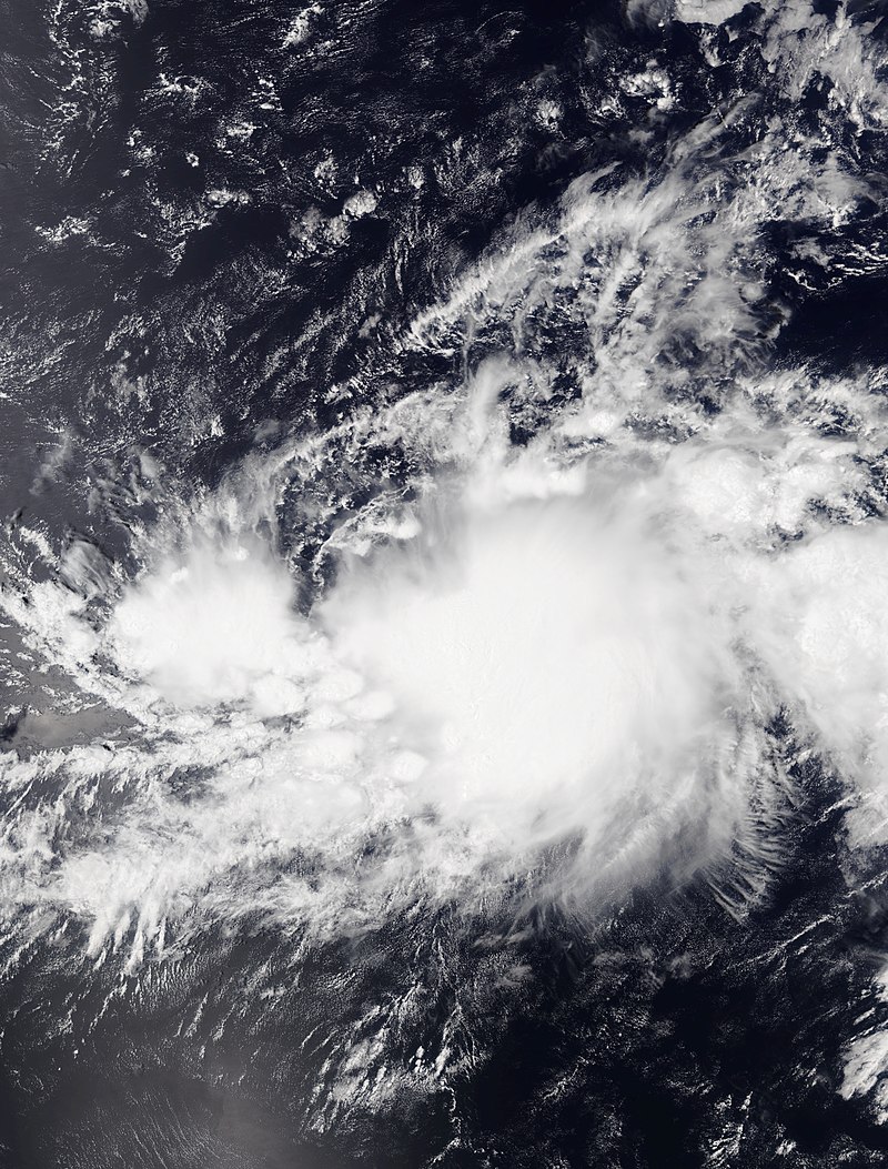 熱帶風暴阿科尼 衛星雲圖