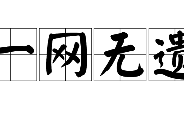 一網無遺 一網無遺