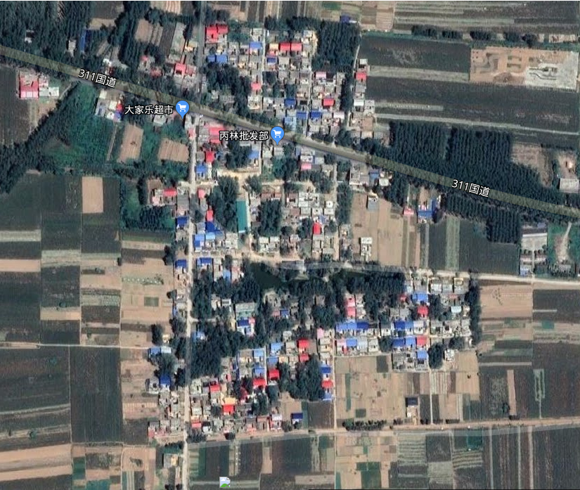 樸實頭村衛星圖片