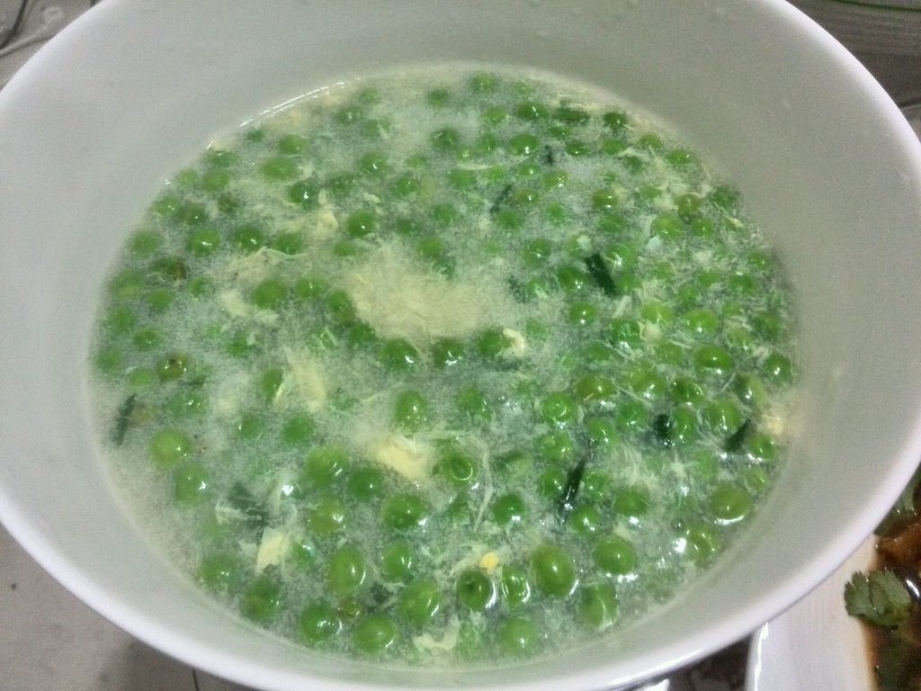 鮮豌豆蛋湯