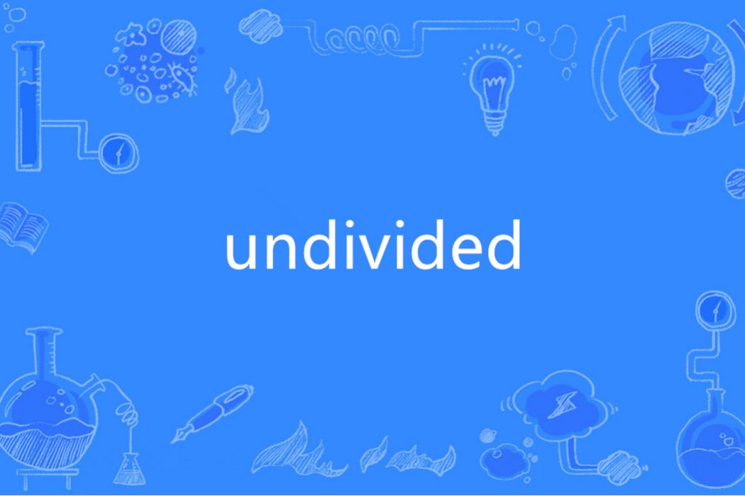 undivided(英語單詞)
