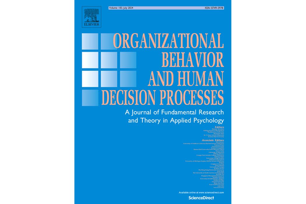 Organizational Behavior and Human Decision Processes Organizational Behavior and Human Decision Processes
