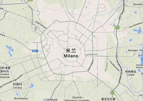 米蘭城市交通圖例