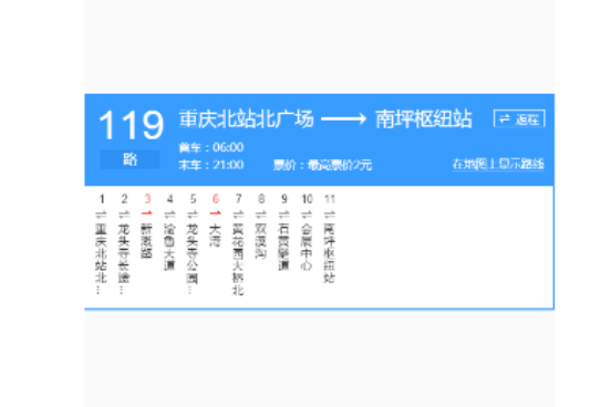 重慶公交119路 重慶公交119路