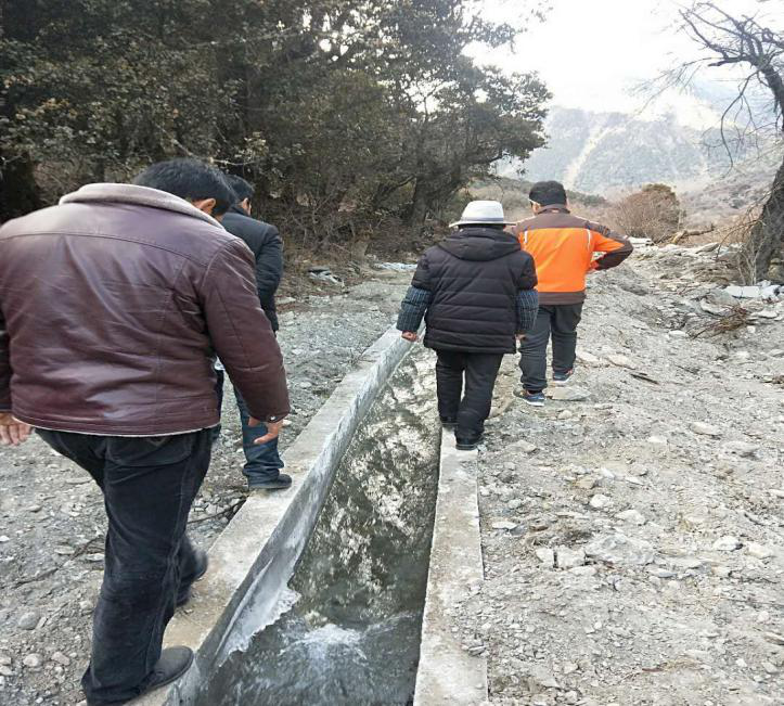 2019年1月傾多鎮達龍村松自然村灌溉水渠維修項目驗收