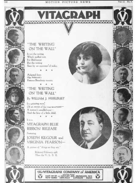 The Writing on the Wall(美國1916年Tefft Johnson執導的電影) The Writing on the Wall(美國1916年Tefft Johnson執導的電影)