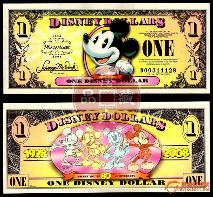 迪士尼紙幣(迪斯尼美元)