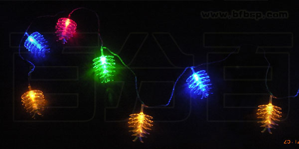 LED發光松樹果燈串