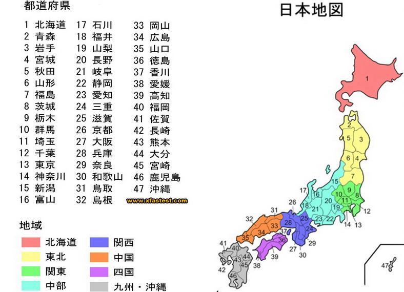 日本地區劃分