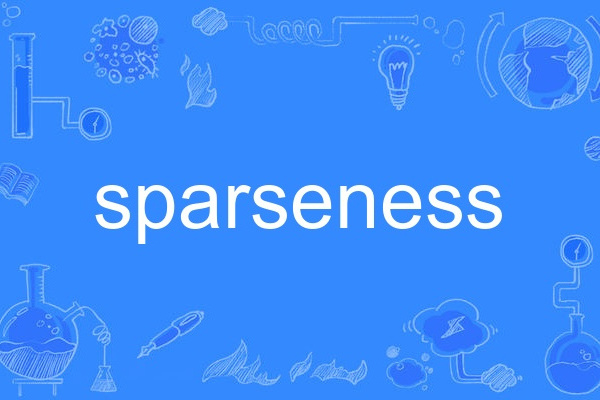 sparseness sparseness