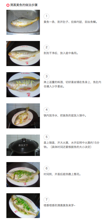 清蒸黃花魚步驟
