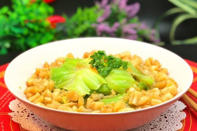 干貝扒芥菜 干貝扒芥菜