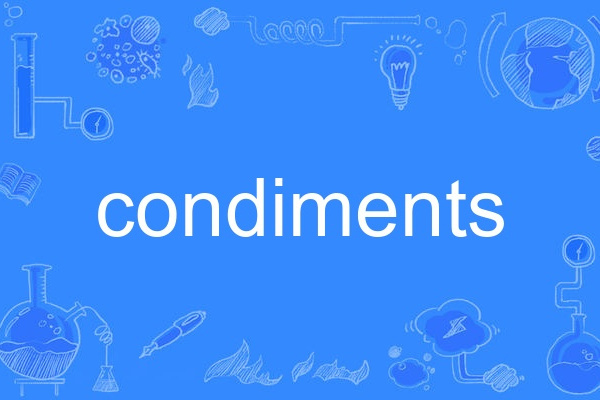 condiments condiments