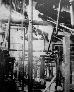 被焚毀後的“三友”廠房