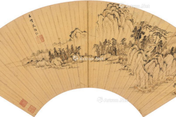 溪橋訪友圖 溪橋訪友圖