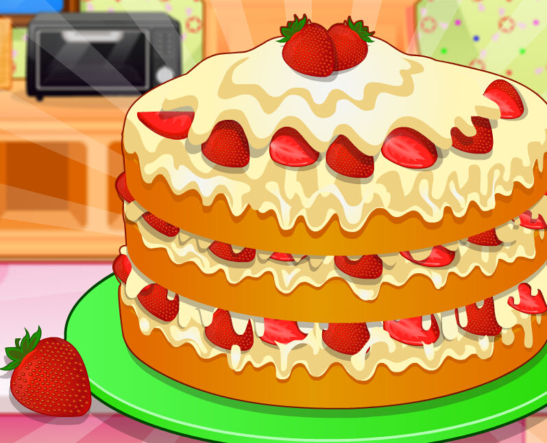 製作草莓蛋糕