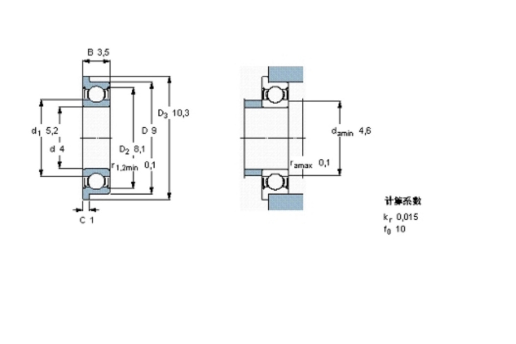 SKF W628/4-2ZR軸承 SKF W628/4-2ZR軸承