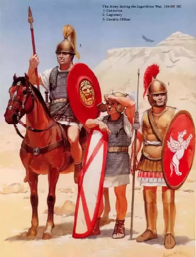 努米底亞戰爭中的羅馬士兵