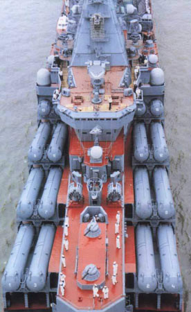 光榮級”巡洋艦上的SS-N-12飛彈發射