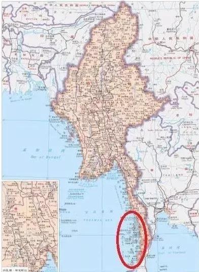 當代已屬於緬甸的丹老群島