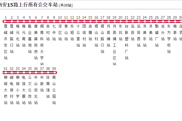 南安公交15路 南安公交15路