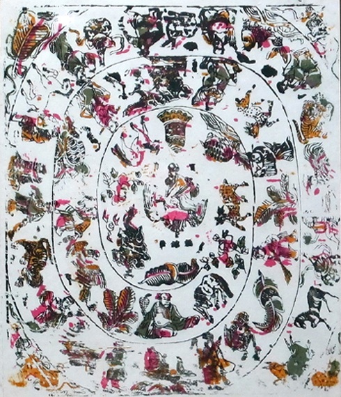 《葫蘆笨》（34×40cm·清代雕版）