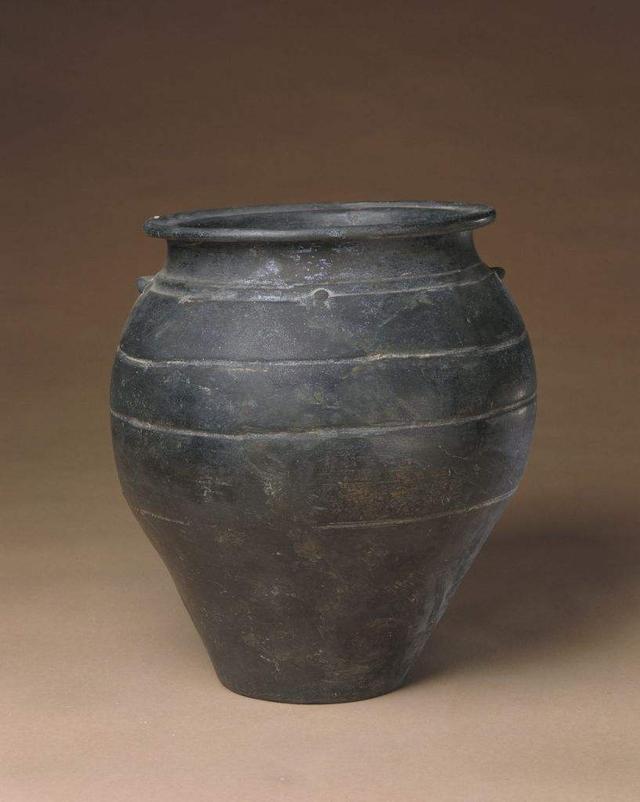 龍山文化黑陶雙系罐