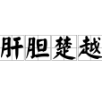 肝膽楚越 肝膽楚越
