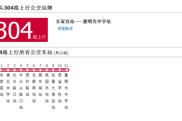汕頭公交304路 汕頭公交304路