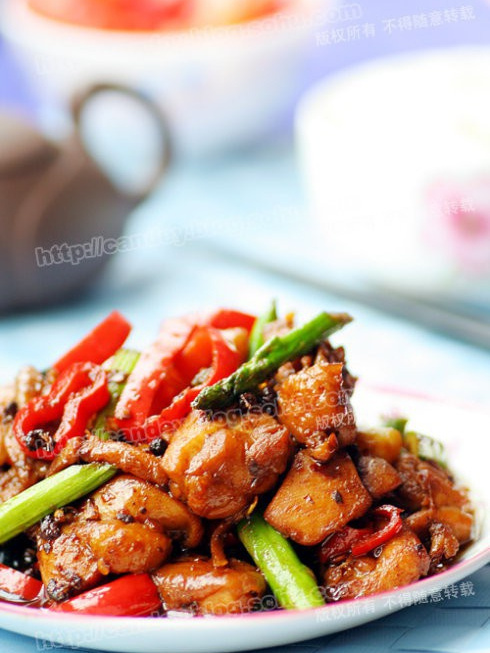 蘆筍麻椒雞 蘆筍麻椒雞