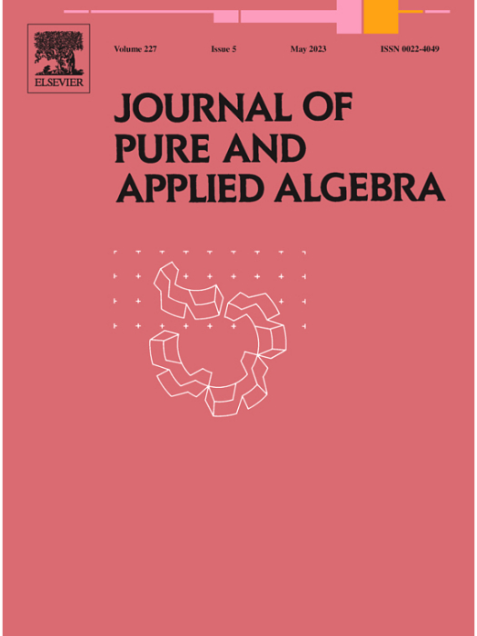 Journal of Pure and Applied Algebra Journal of Pure and Applied Algebra