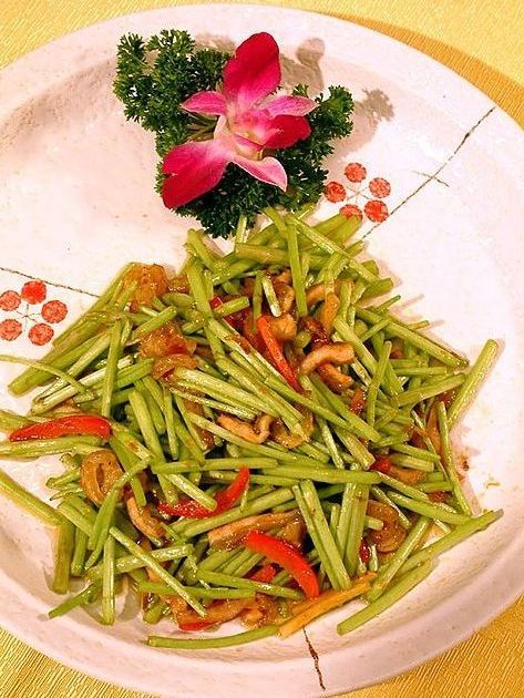肉末炒蒿菜 肉末炒蒿菜