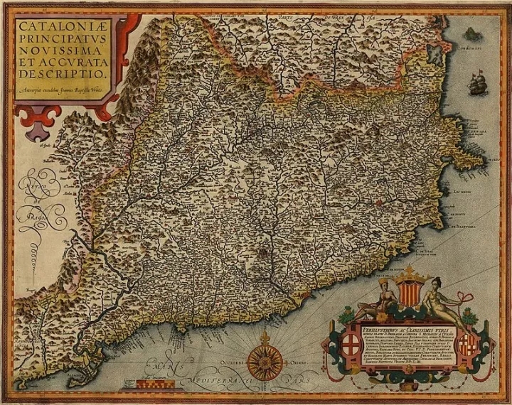 17世紀初的加泰羅尼亞地圖