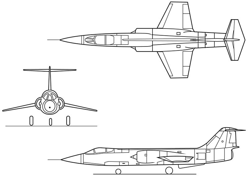 F-104三線視圖