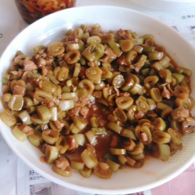 芸豆炒肉丁 芸豆炒肉丁