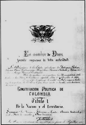 哥倫比亞1886年憲法