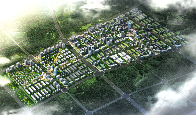 陽邏港·華中國際產業園鳥瞰圖