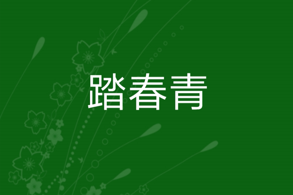 踏春青 踏春青